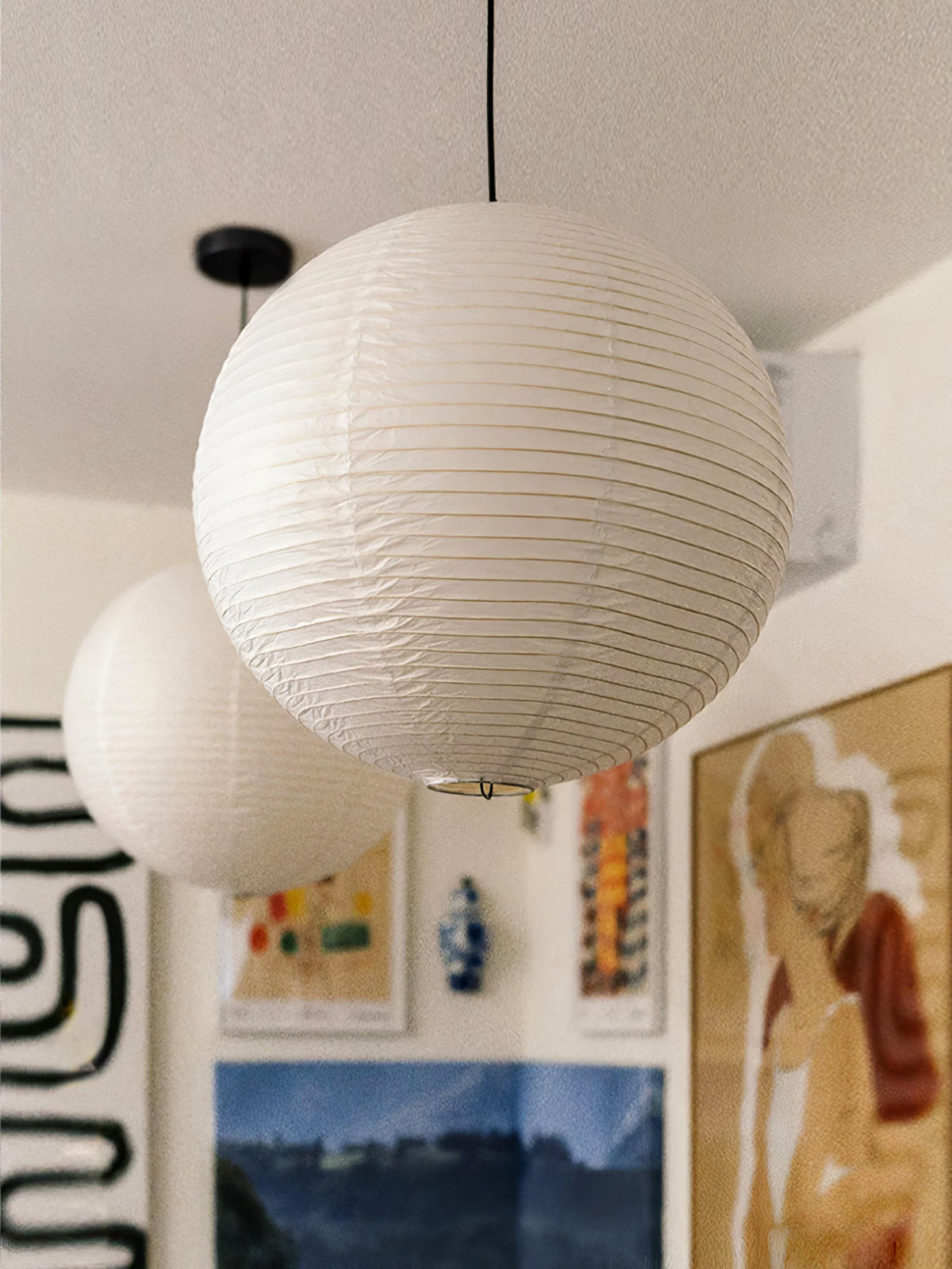 Paper Globe Pendant Lighting — Pendant Light | Maison Monashee — view 28