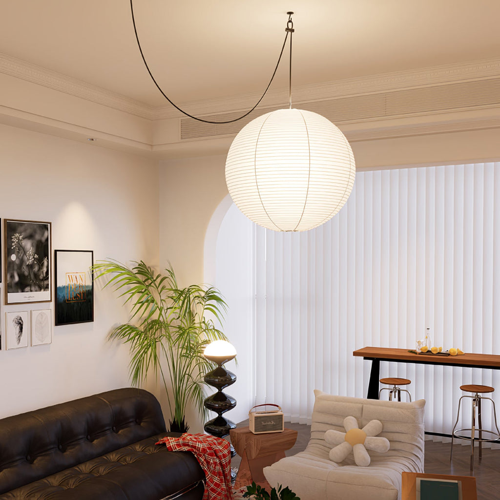 Japanese Lantern Pendant Light — Pendant Light | Maison Monashee — view 11
