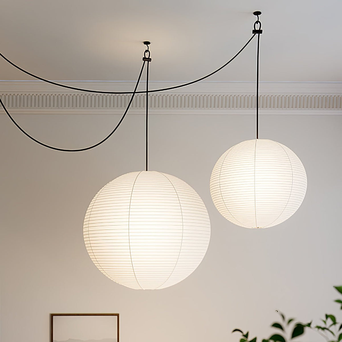 Japanese Lantern Pendant Light — Pendant Light | Maison Monashee — view 9