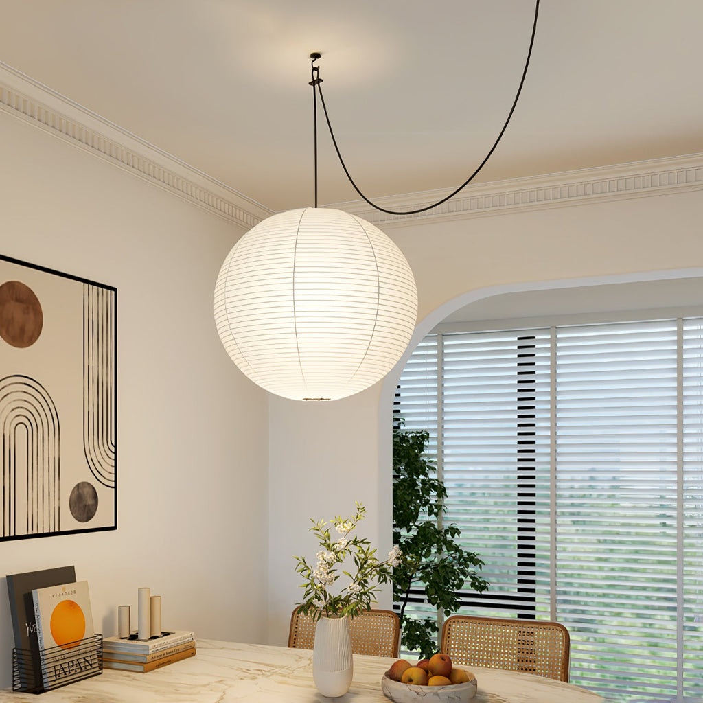 Paper Globe Pendant Lighting — Pendant Light | Maison Monashee — view 14