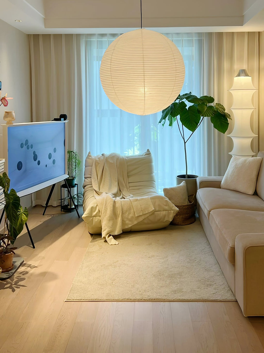 Japanese Lantern Pendant Light — Pendant Light | Maison Monashee — view 26