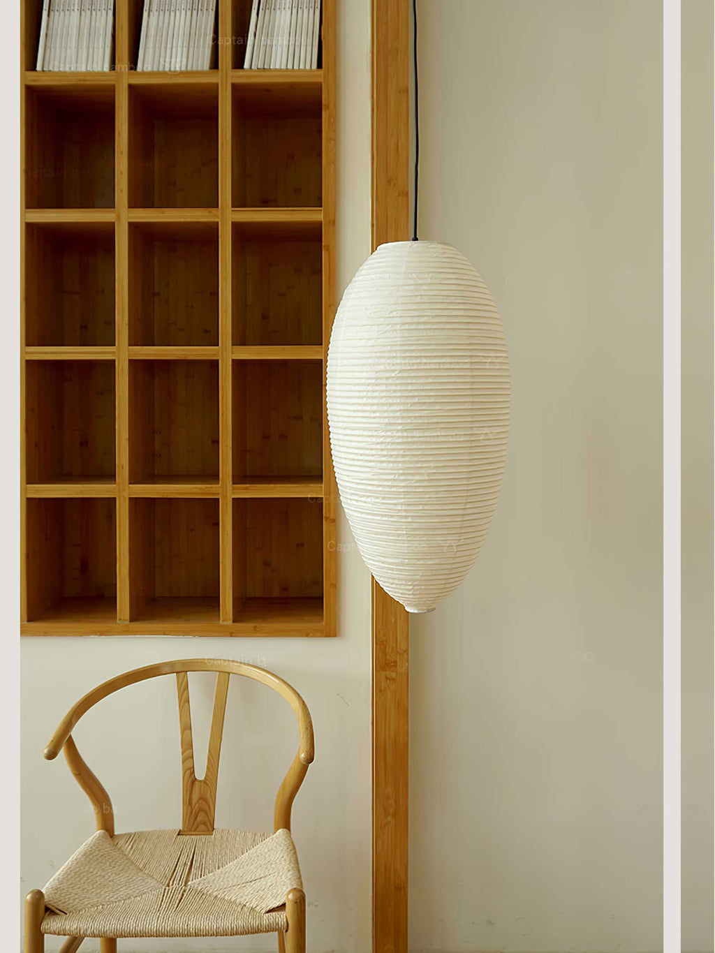 Japanese Paper Lantern Pendant Light — Pendant Light | Maison Monashee — view 27