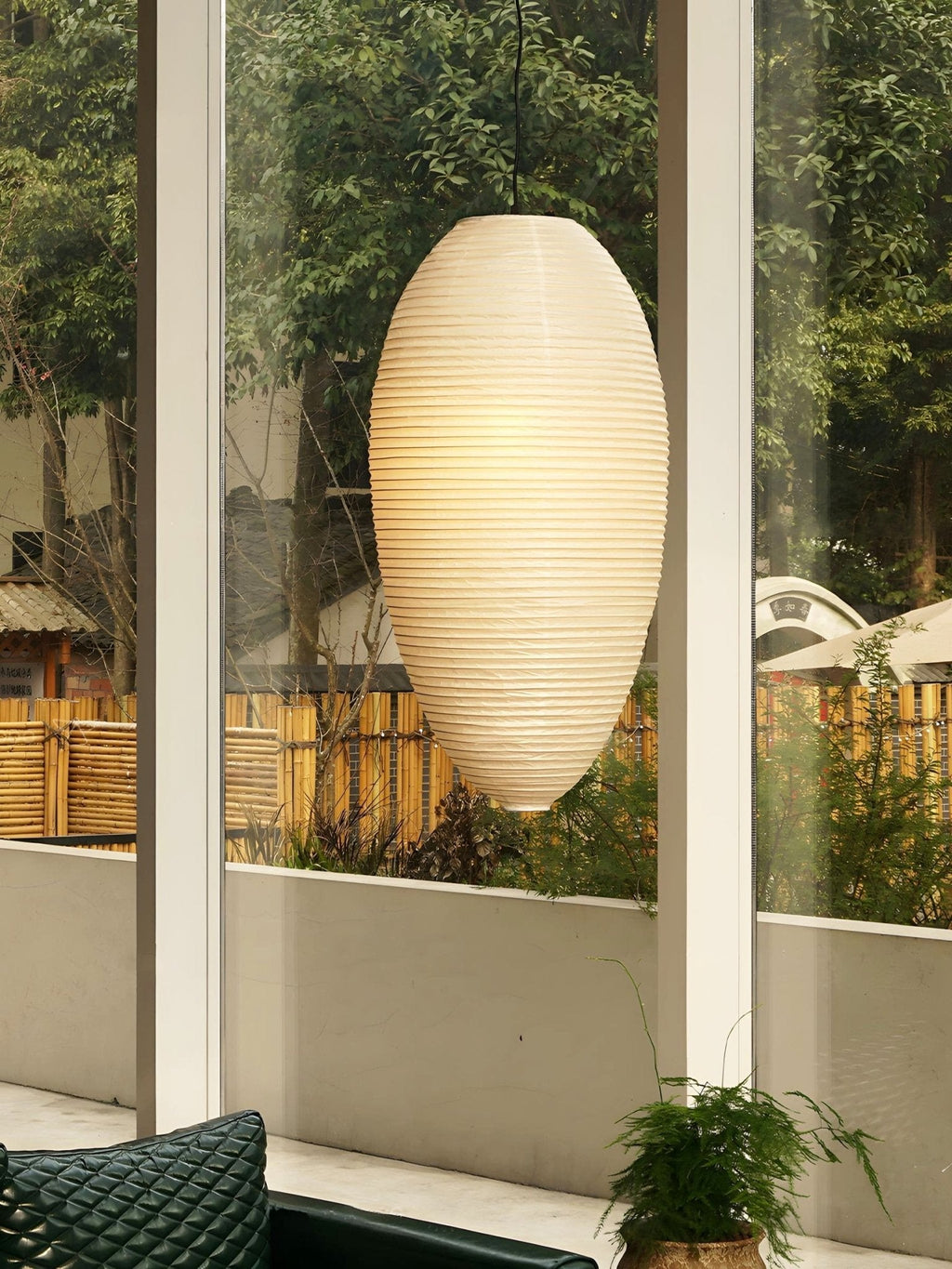 Japanese Paper Lantern Pendant Light — Pendant Light | Maison Monashee — view 2