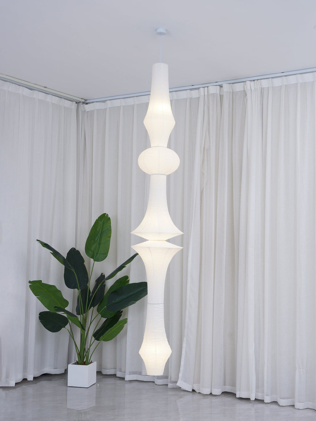 White Paper Pendant Light — Pendant Light | Maison Monashee — view 10