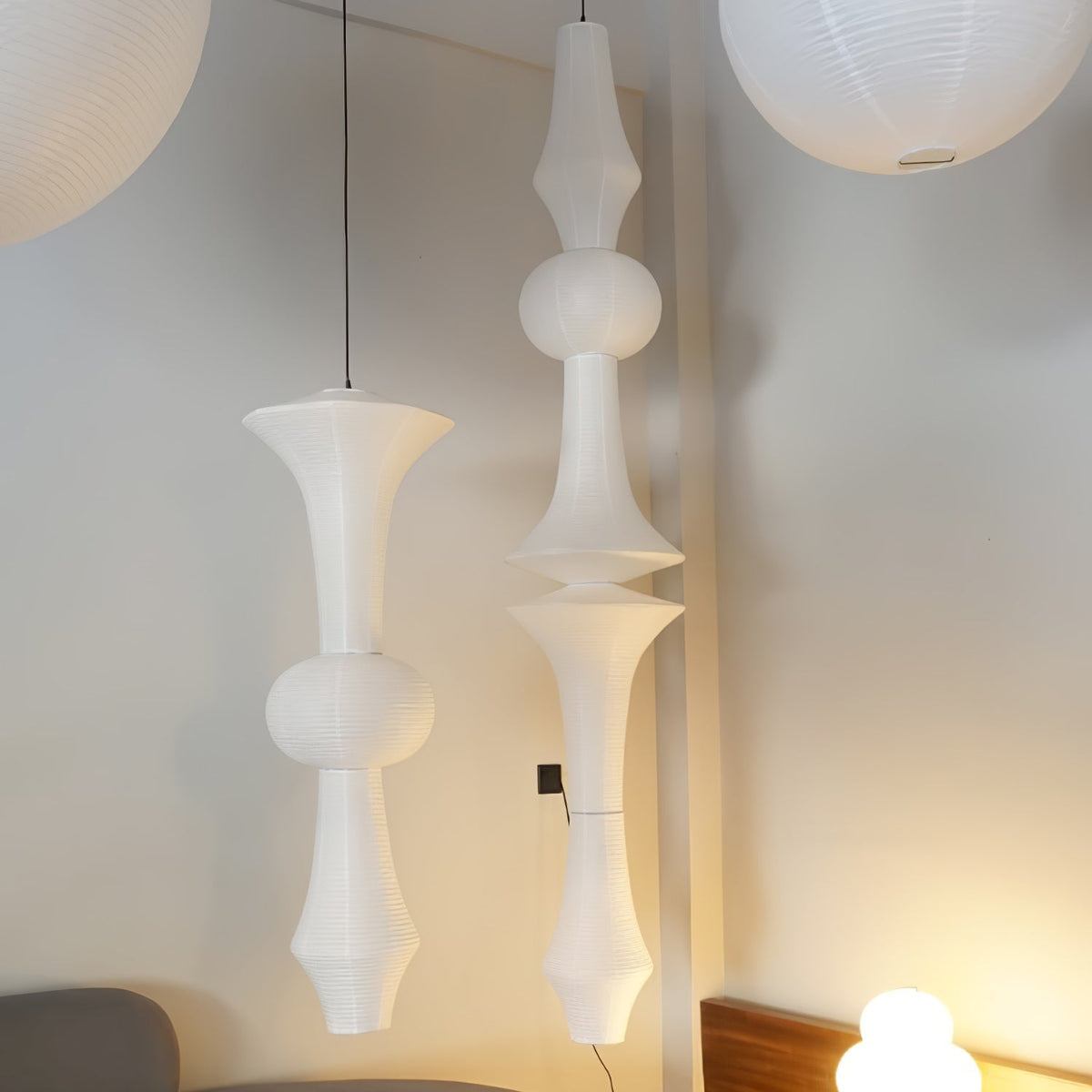 White Paper Pendant Light — Pendant Light | Maison Monashee — view 51