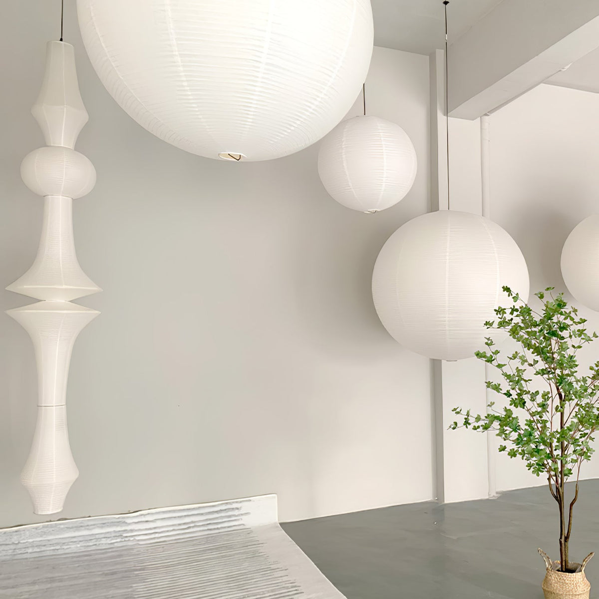 White Paper Pendant Light — Pendant Light | Maison Monashee — view 65