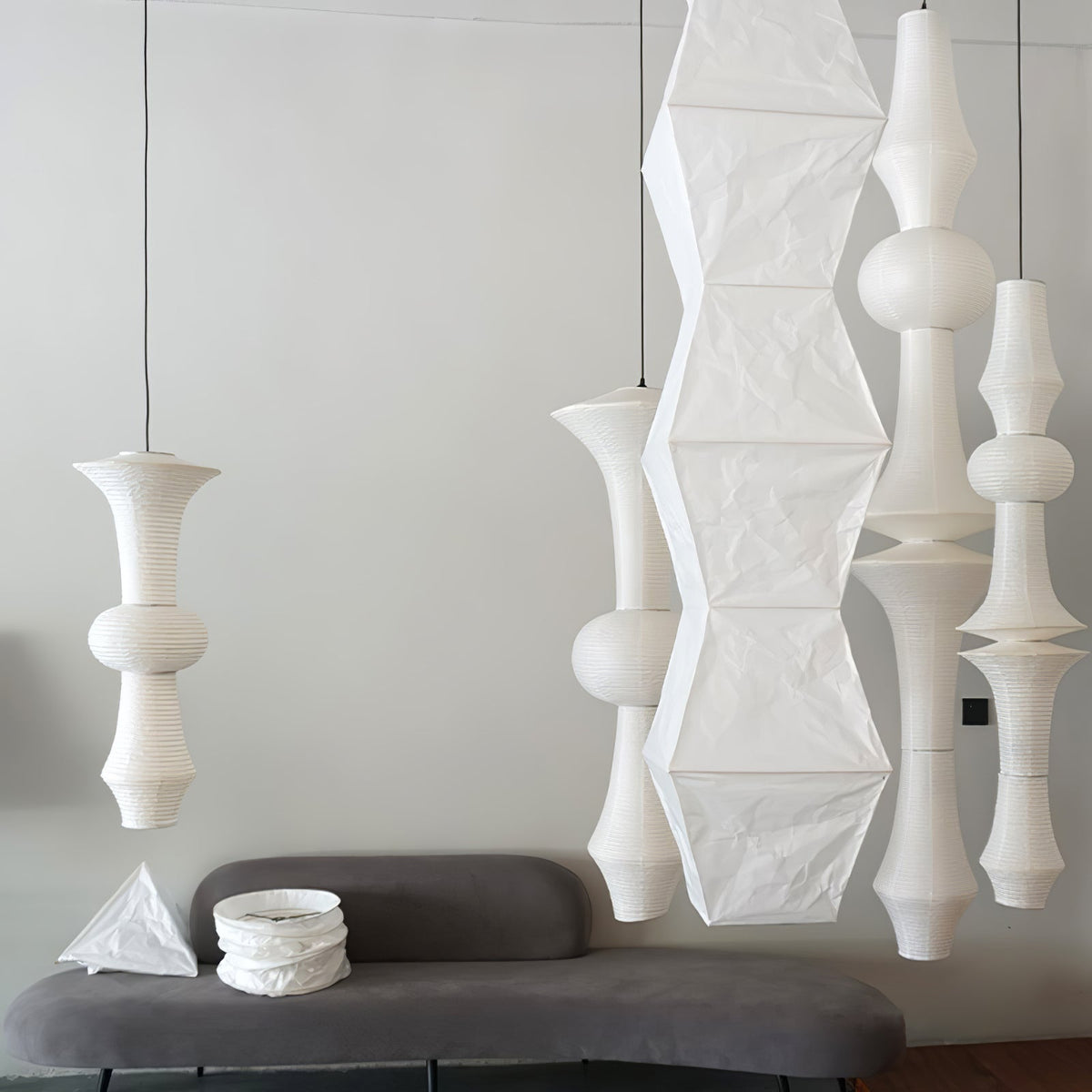 White Paper Pendant Light — Pendant Light | Maison Monashee — view 46