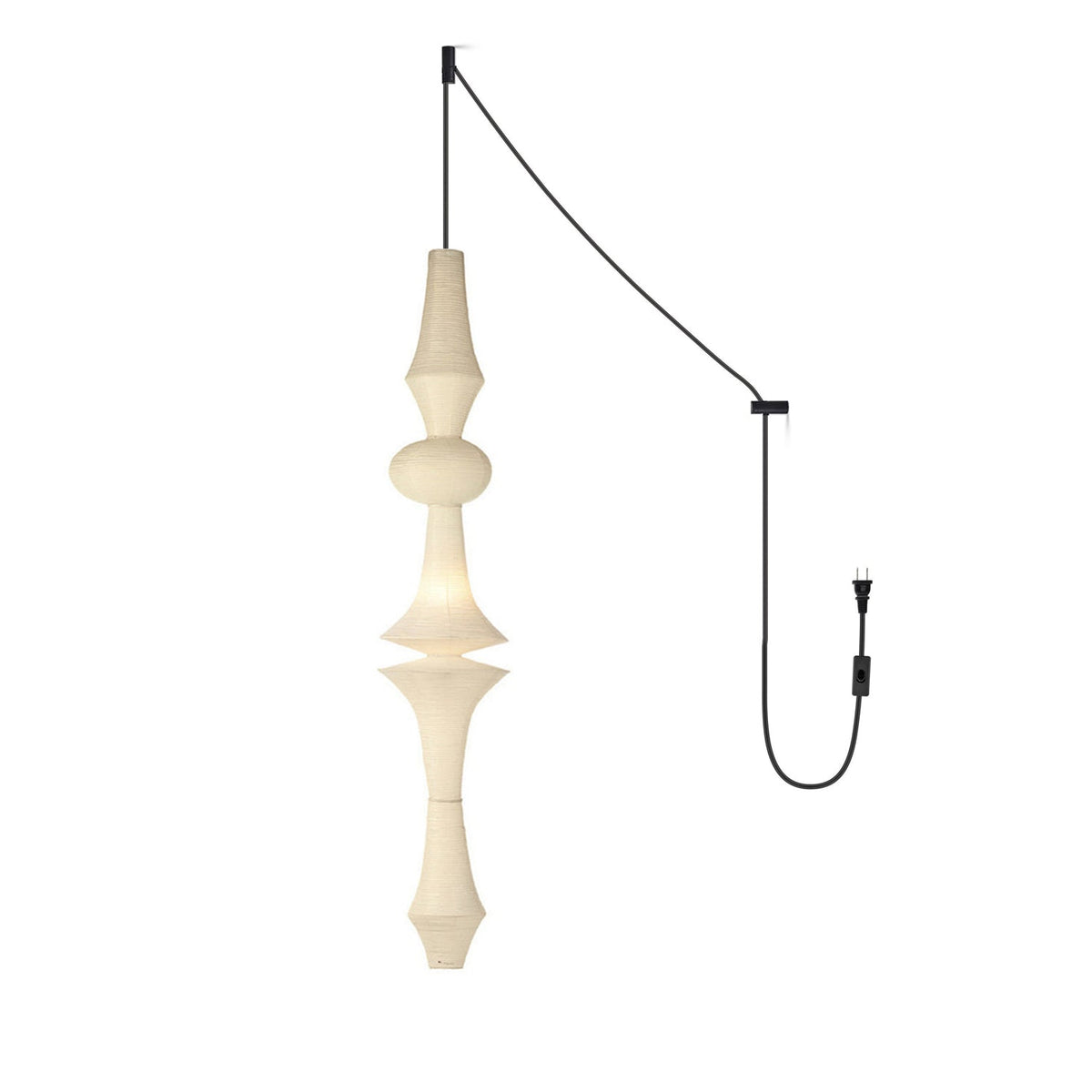 Paper Lantern Pendant Light Plug-In — Pendant Light | Maison Monashee — view 22