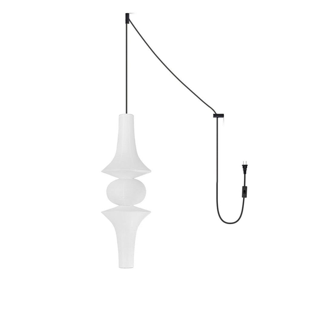 Paper Lantern Pendant Light Plug-In — Pendant Light | Maison Monashee — view 23