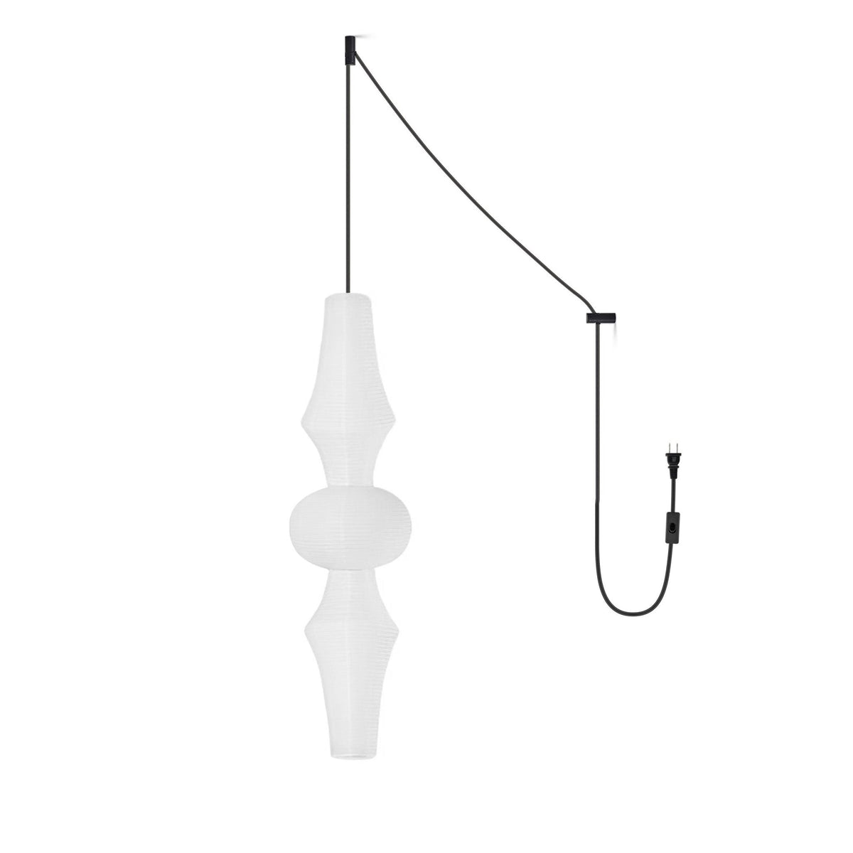 Paper Lantern Pendant Light Plug-In — Pendant Light | Maison Monashee — view 24