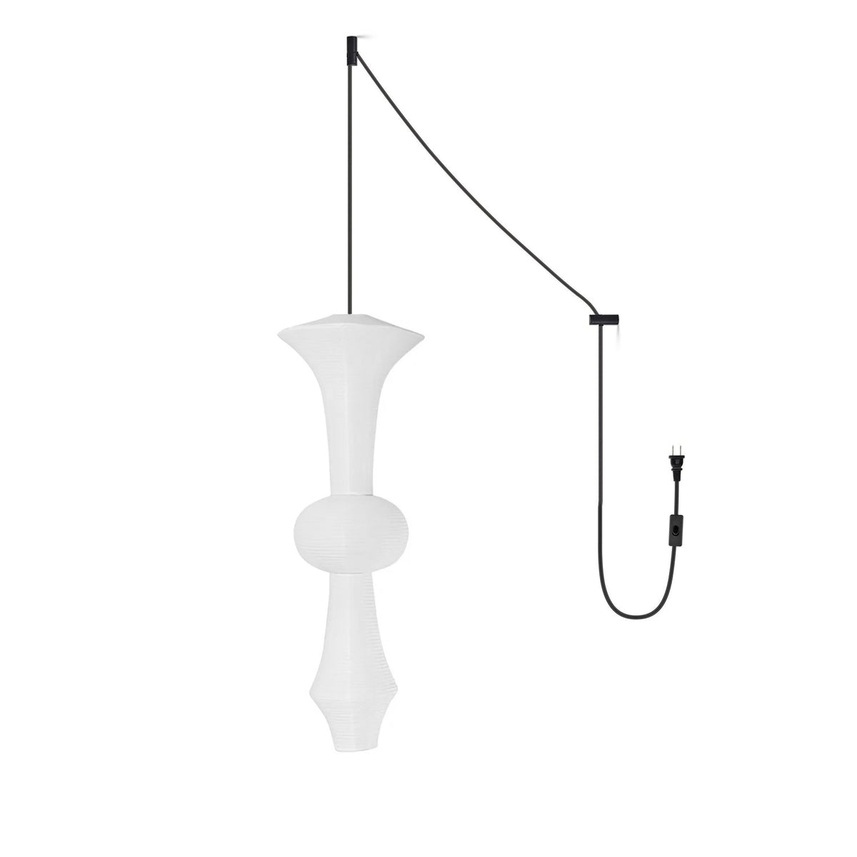 Paper Lantern Pendant Light Plug-In — Pendant Light | Maison Monashee — view 25
