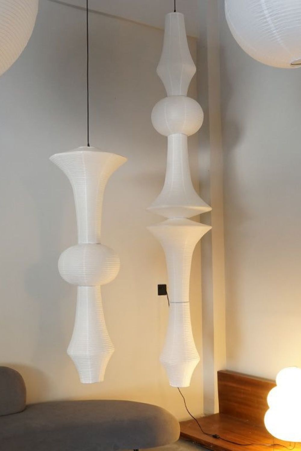Paper Lantern Pendant Light Plug-In — Pendant Light | Maison Monashee — view 30