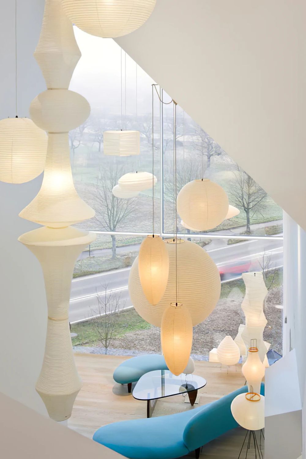 Paper Lantern Pendant Light Plug-In — Pendant Light | Maison Monashee — view 3