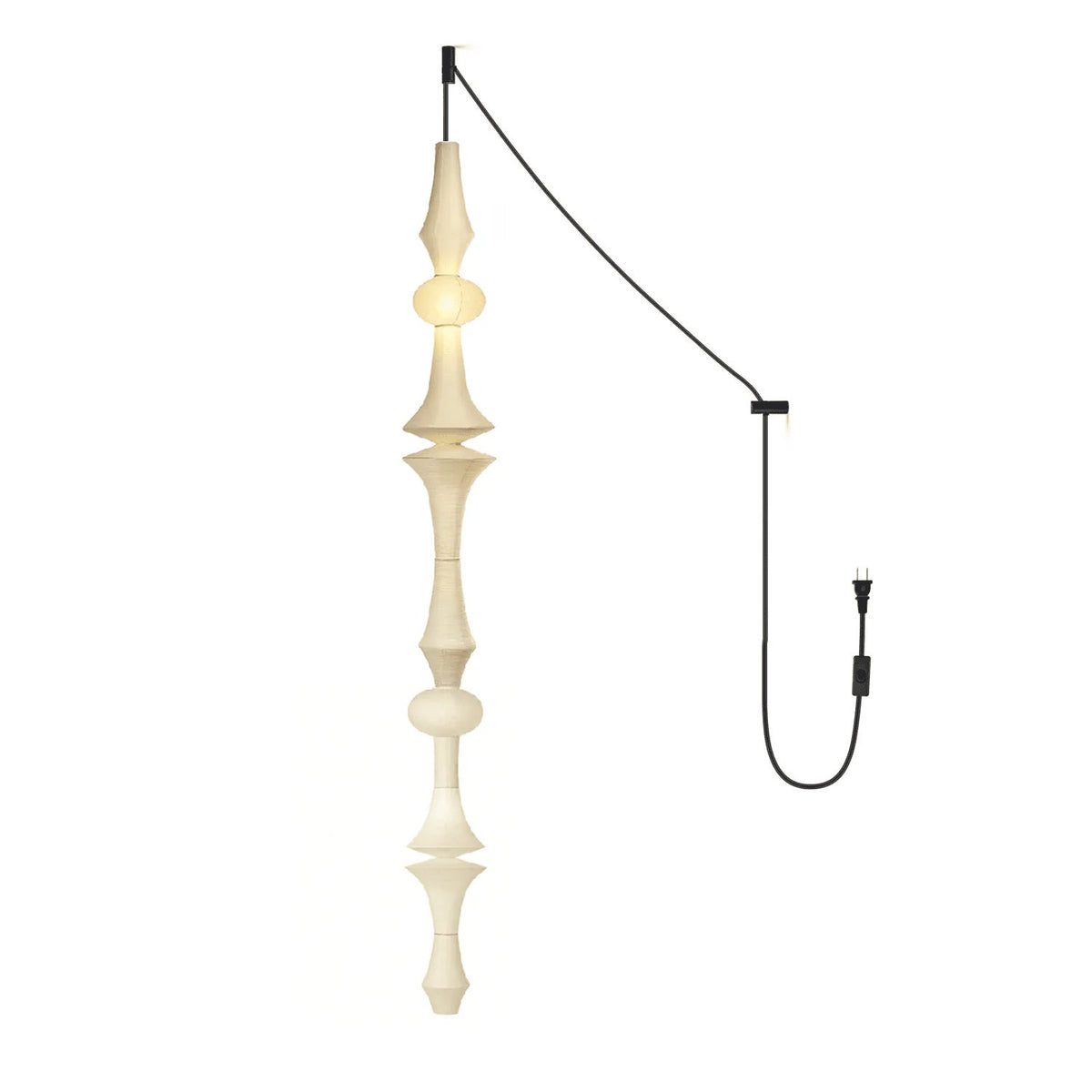 Paper Lantern Pendant Light Plug-In — Pendant Light | Maison Monashee — view 39