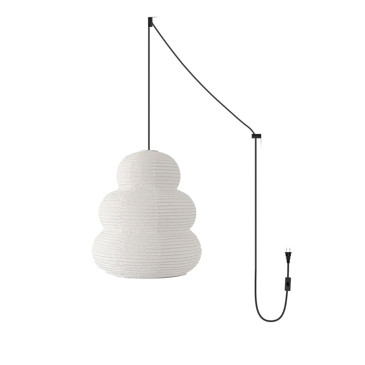 Oval Paper Pendant Light — Pendant Light | Maison Monashee — view 39