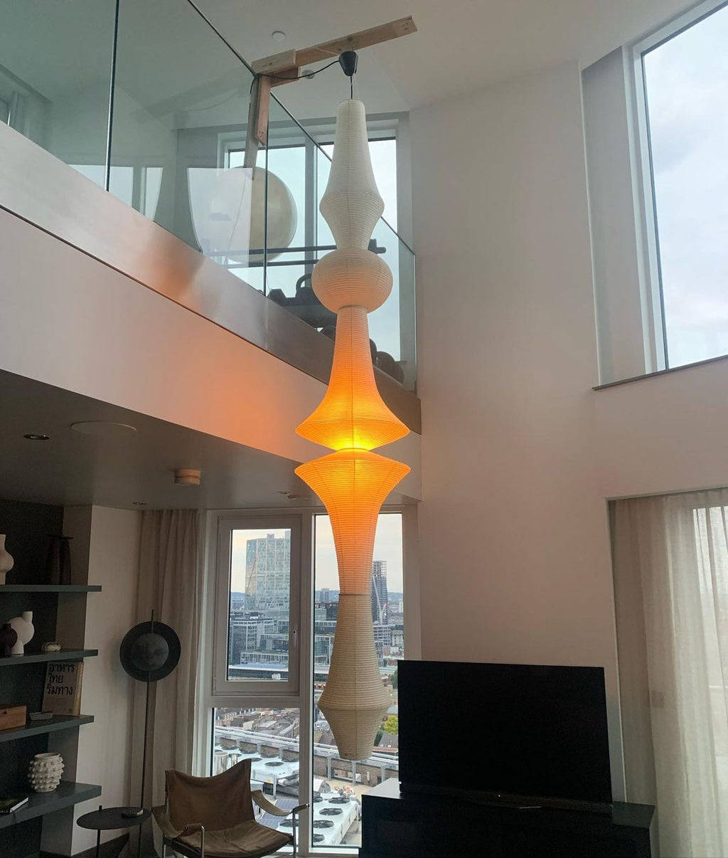 Paper Lantern Pendant Light Plug-In — Pendant Light | Maison Monashee — view 9