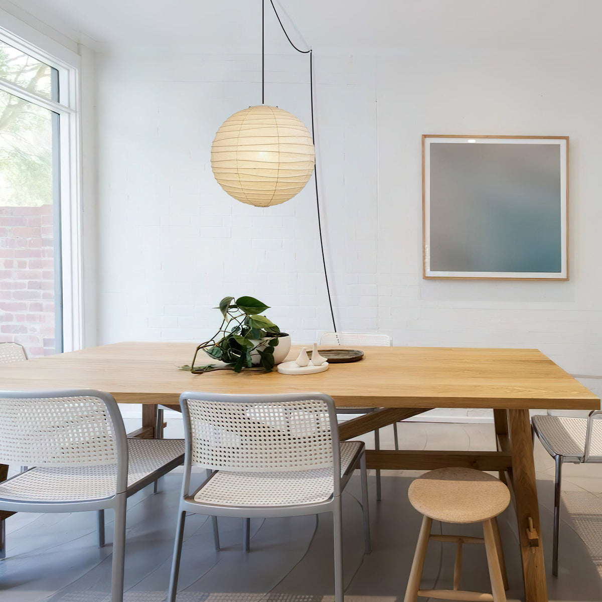 Modern Paper Pendant Light — Pendant Light | Maison Monashee — view 7
