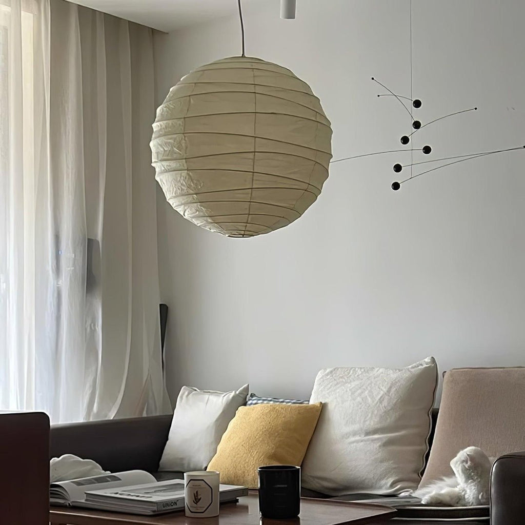 Modern Paper Pendant Light — Pendant Light | Maison Monashee — view 17