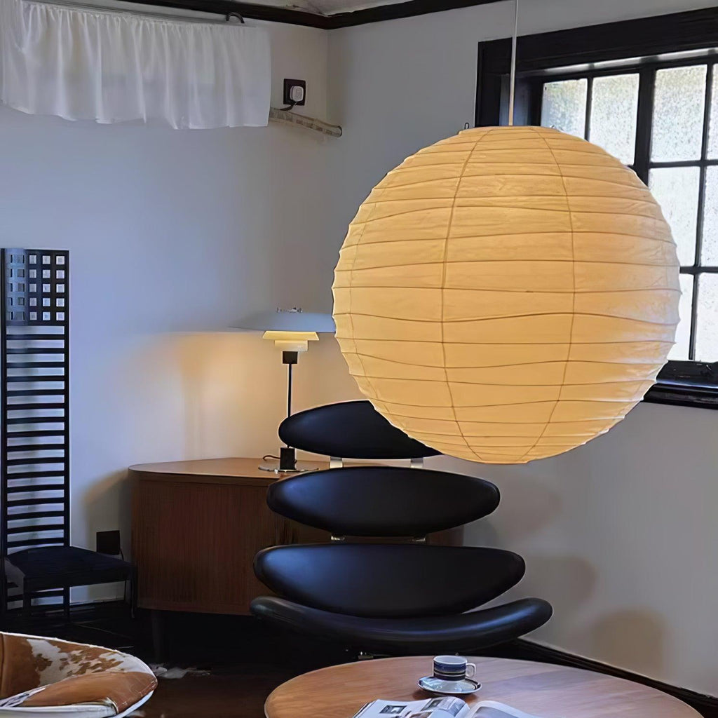 Modern Paper Pendant Light — Pendant Light | Maison Monashee — view 3