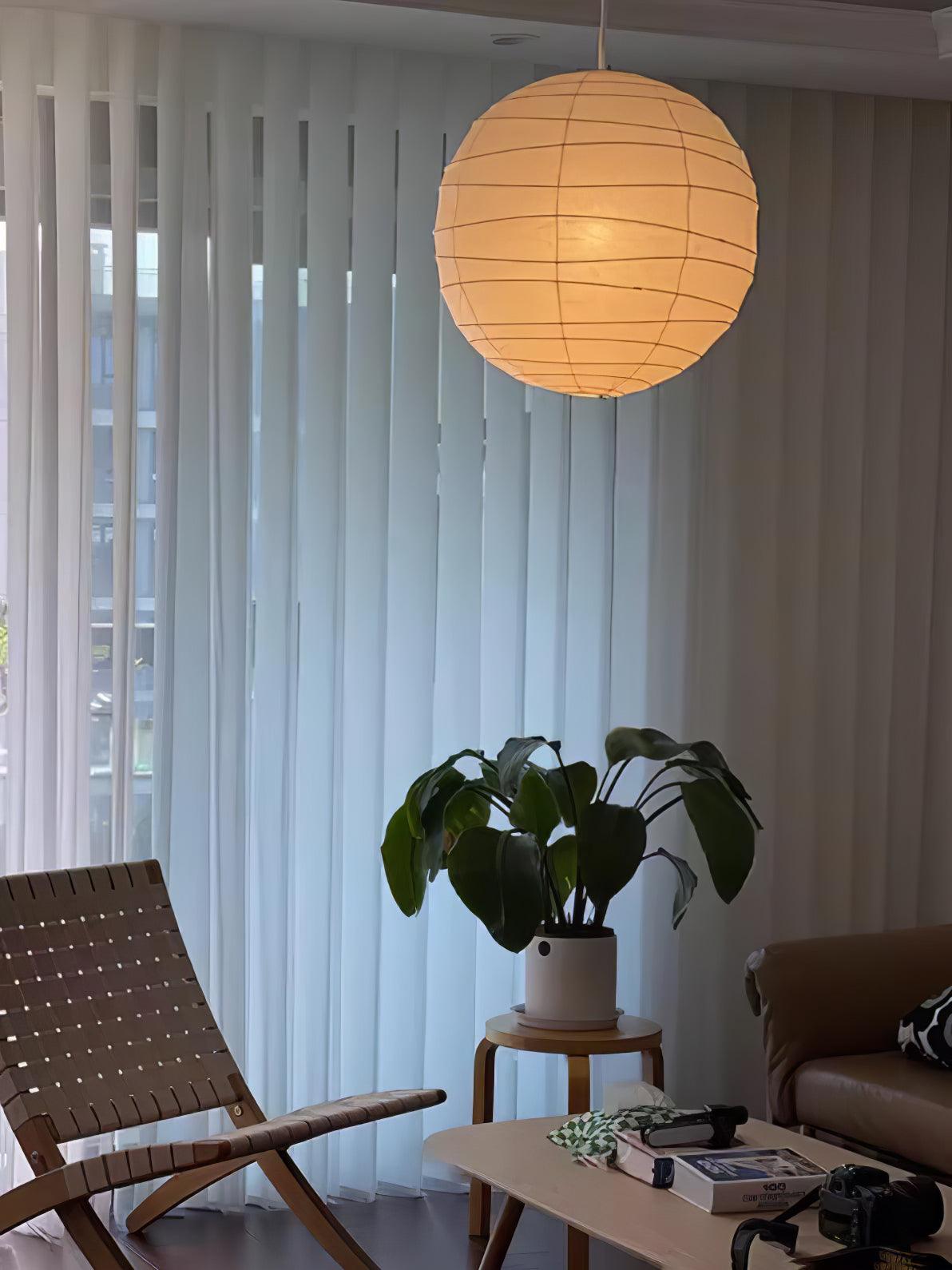 Modern Paper Pendant Light — Pendant Light | Maison Monashee — view 21