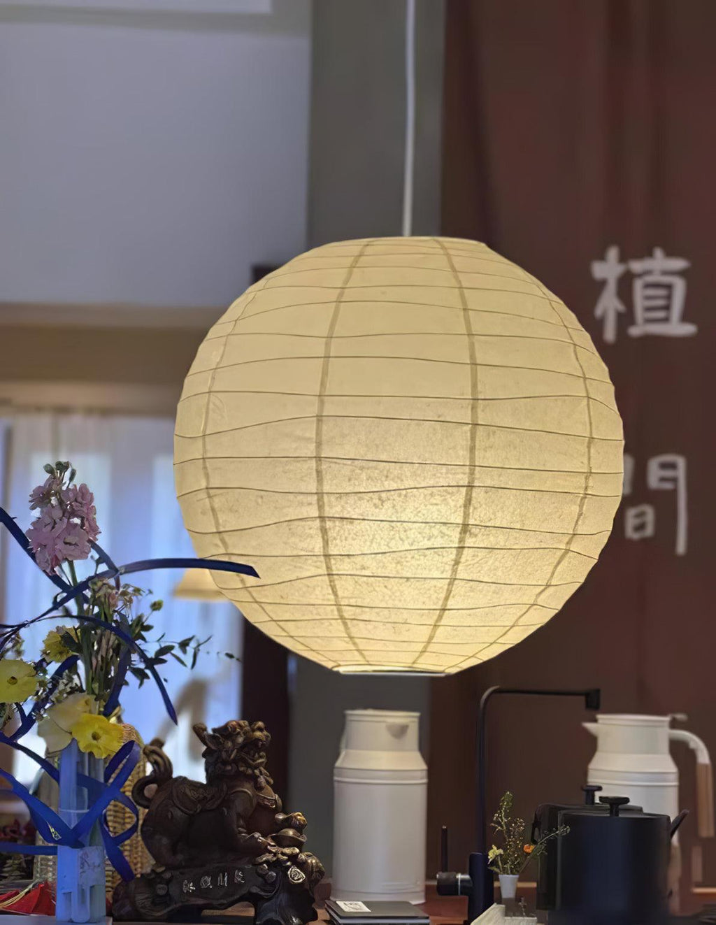 Modern Paper Pendant Light — Pendant Light | Maison Monashee — view 31