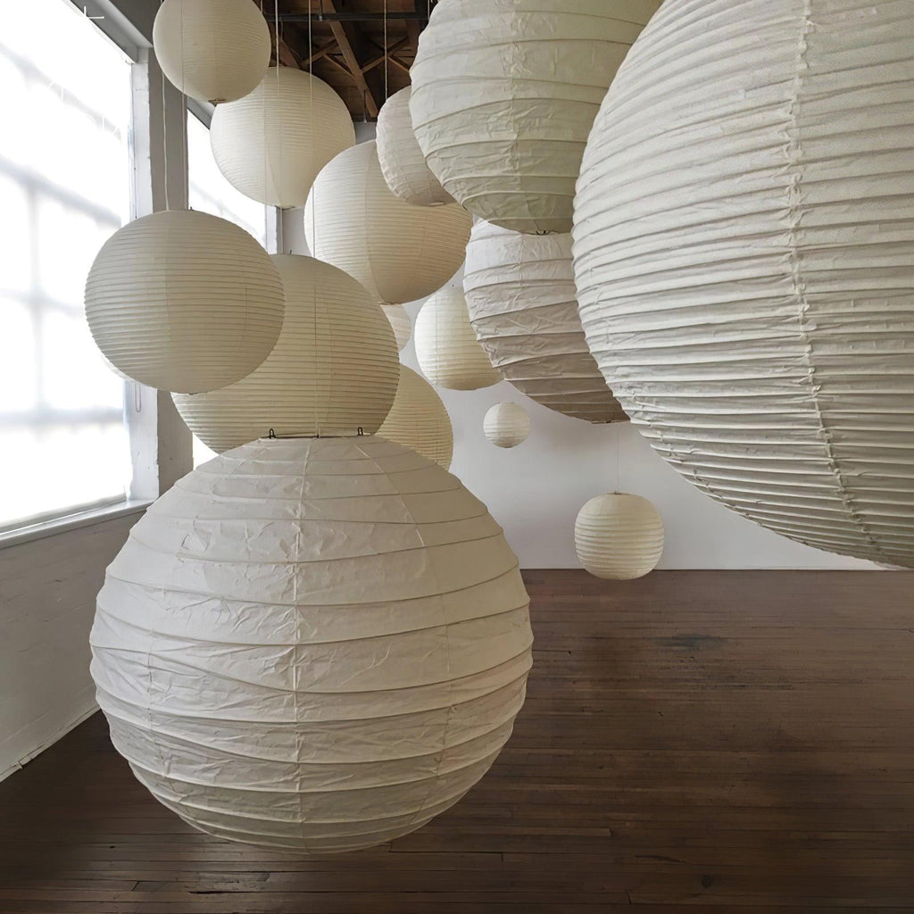 Modern Paper Pendant Light — Pendant Light | Maison Monashee — view 9
