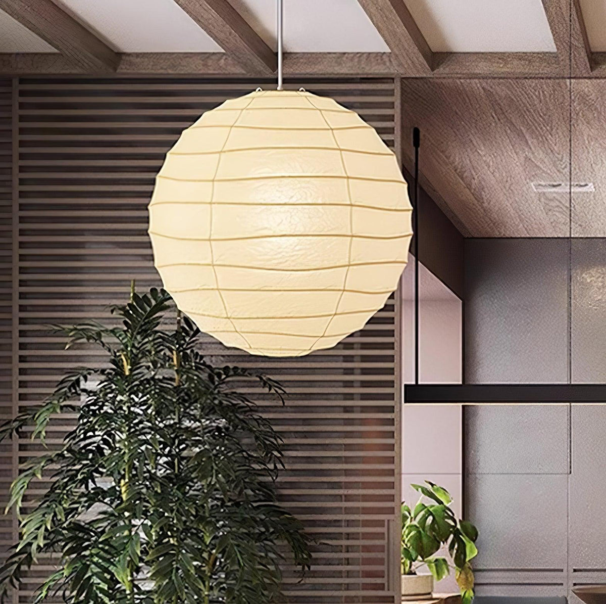 Modern Paper Pendant Light — Pendant Light | Maison Monashee — view 14