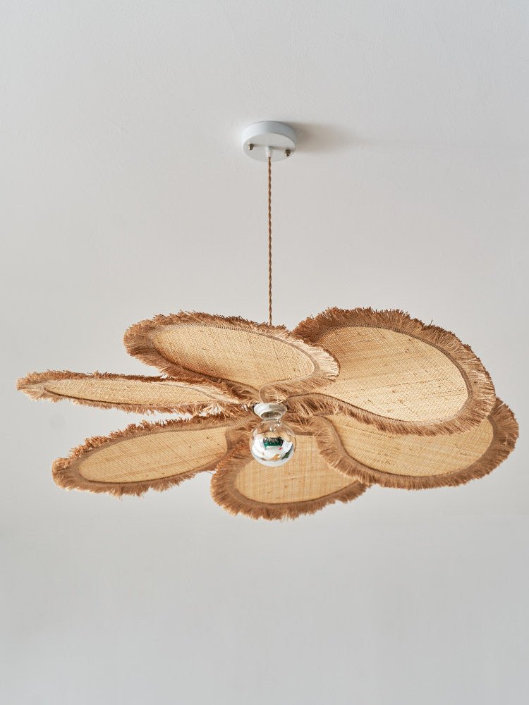 Rattan Kitchen Island Light — Pendant Light | Maison Monashee — view 6