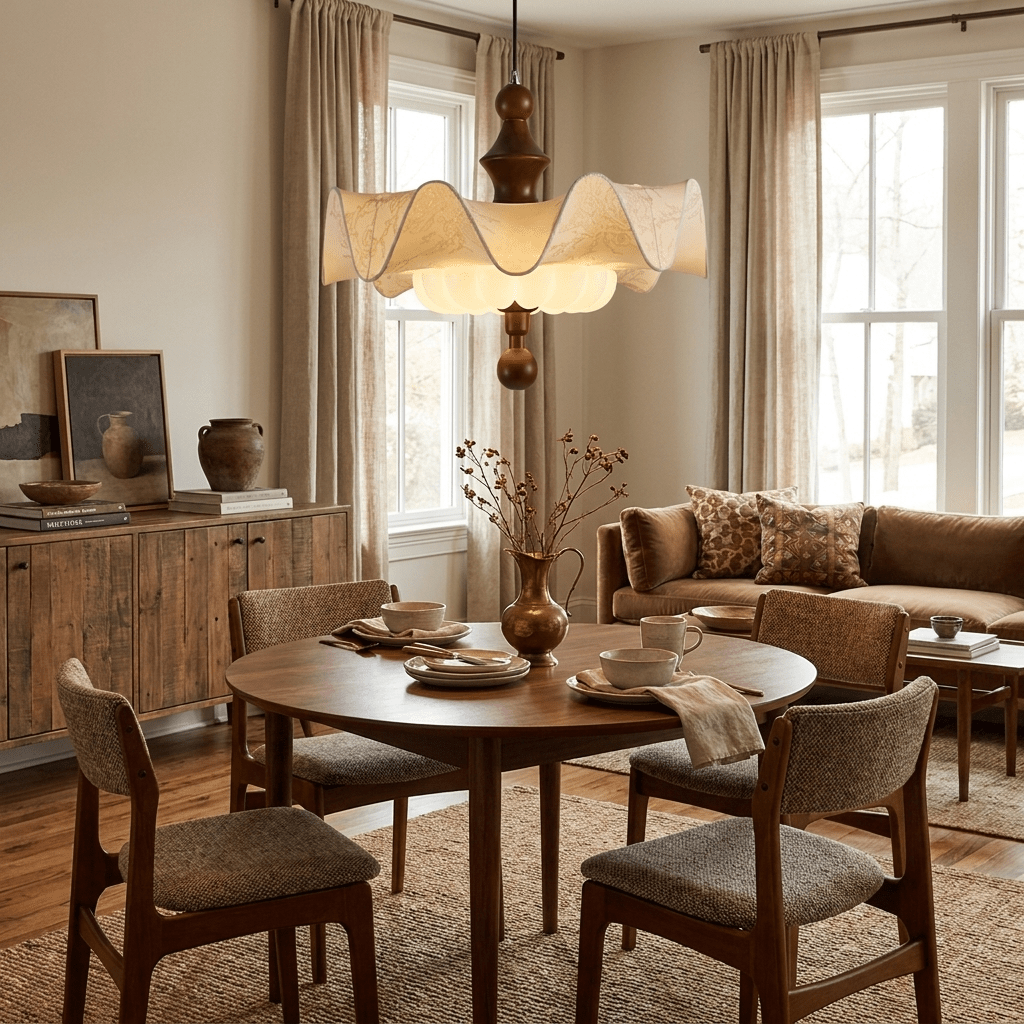 Scalloped Hanging Light — Pendant Light | Maison Monashee — view 3