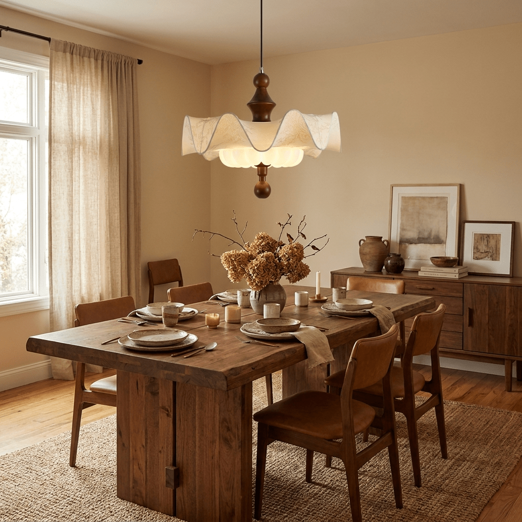 Scalloped Hanging Light — Pendant Light | Maison Monashee — view 2