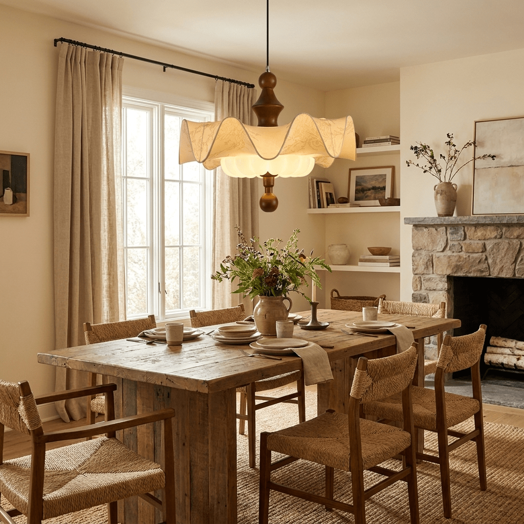 Scalloped Hanging Light — Pendant Light | Maison Monashee — view 5