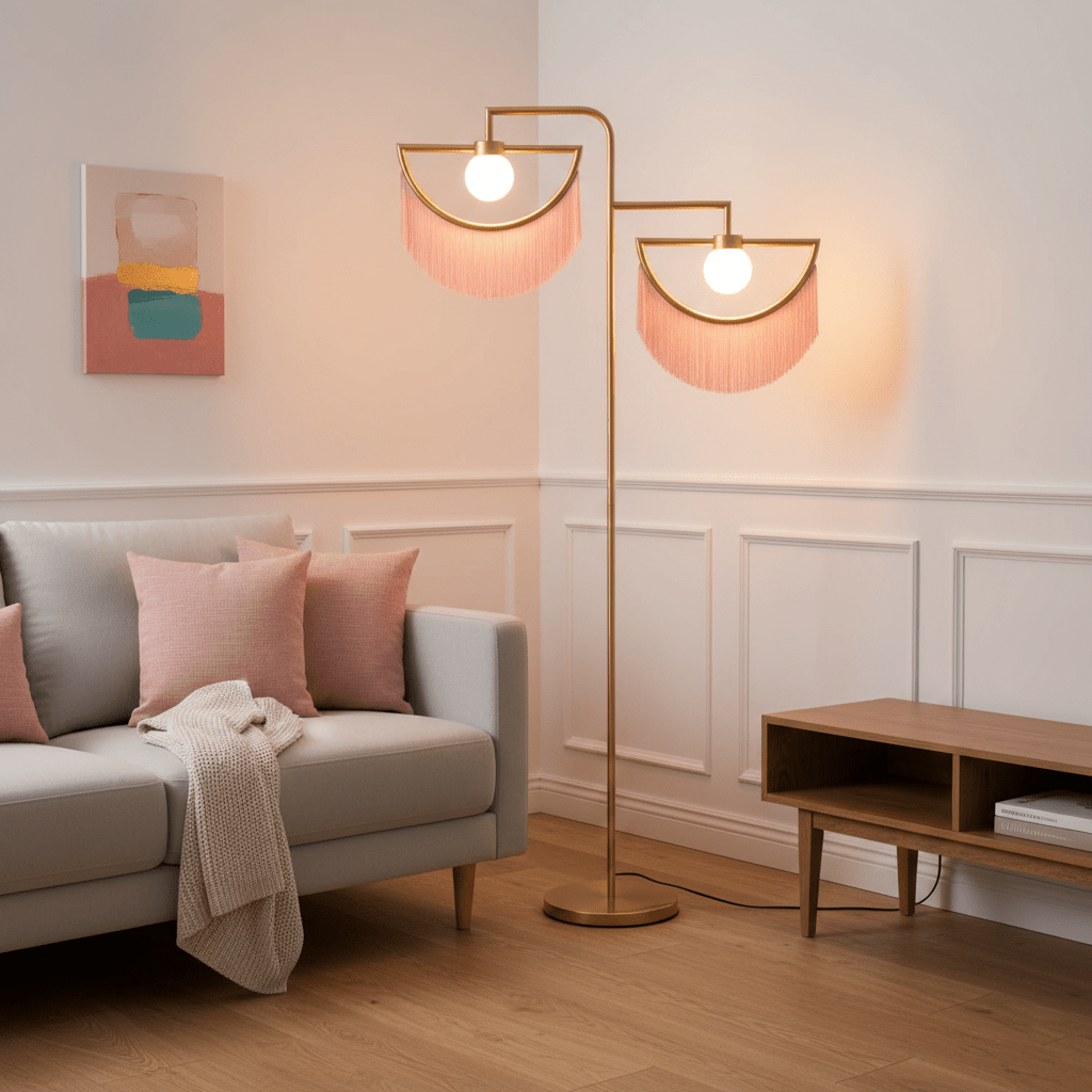 Gold Globe Floor Lamp — Floor Lamp | Maison Monashee — view 5