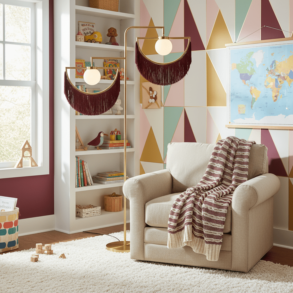 Gold Globe Floor Lamp — Floor Lamp | Maison Monashee — view 7