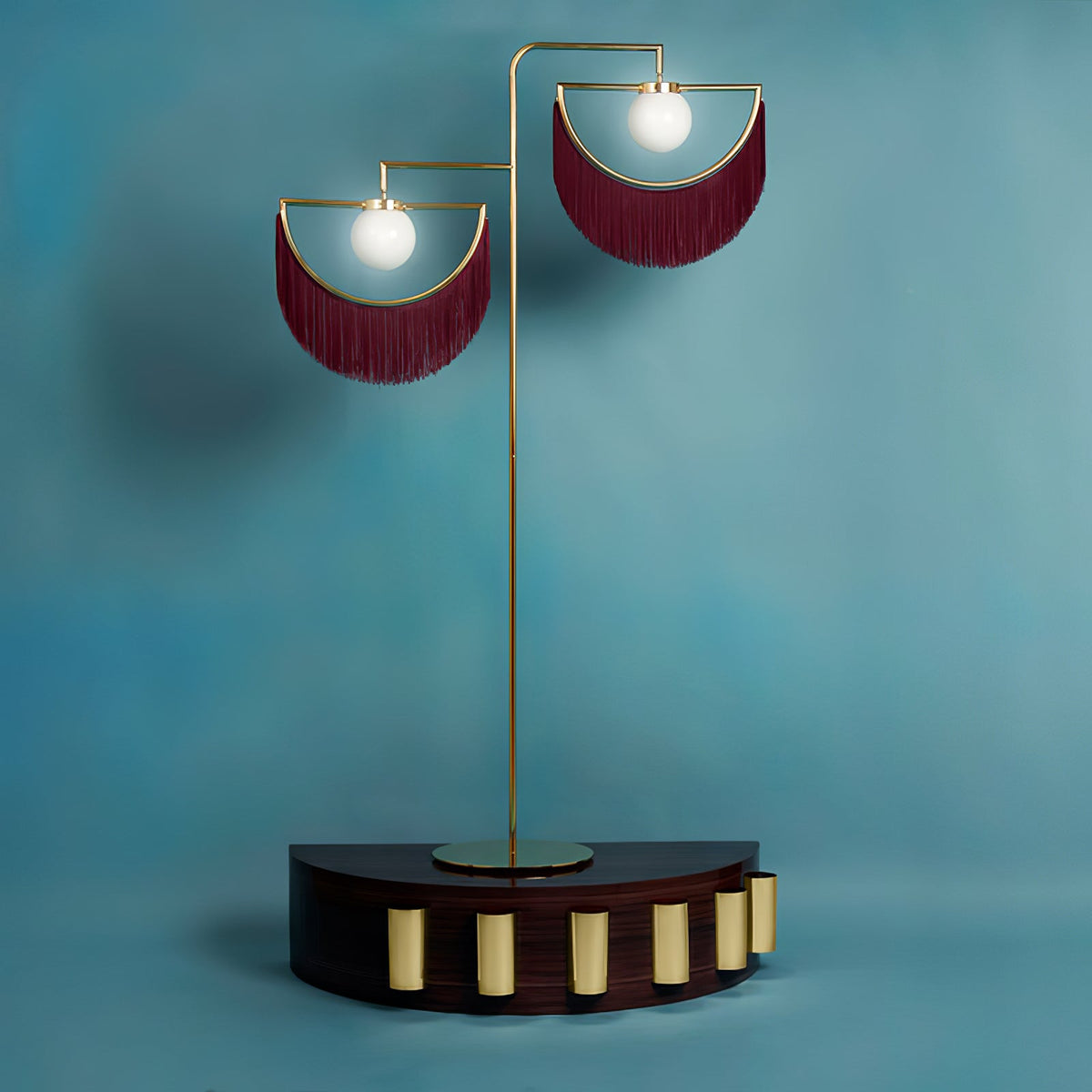 Gold Globe Floor Lamp — Floor Lamp | Maison Monashee — view 34