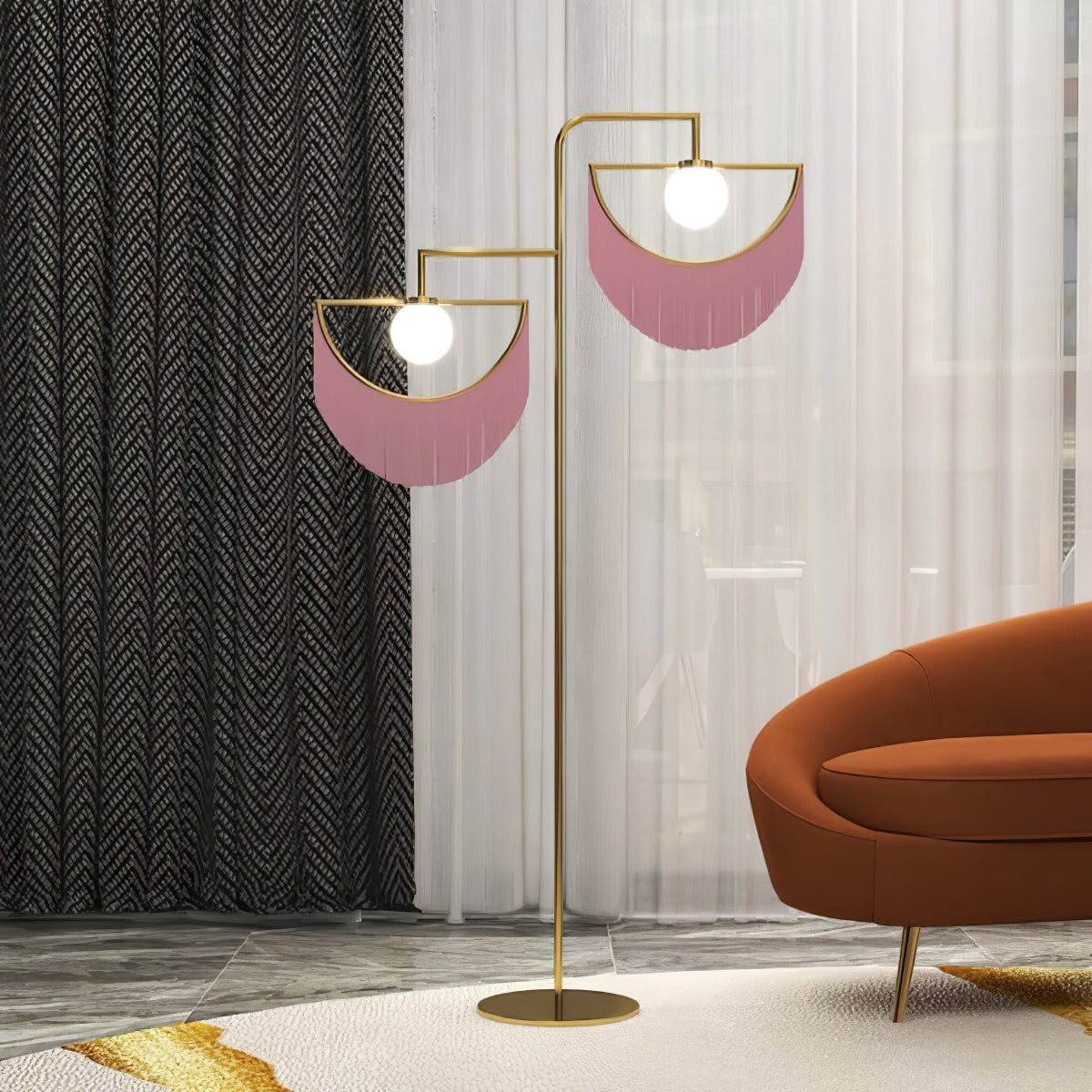Gold Globe Floor Lamp — Floor Lamp | Maison Monashee — view 8