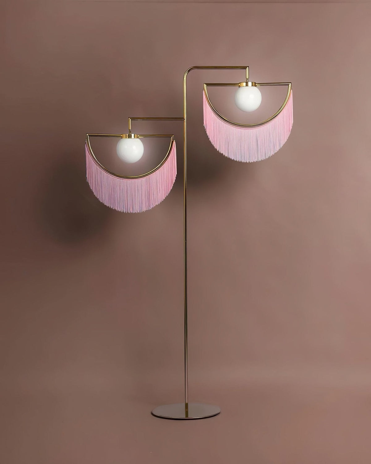 Gold Globe Floor Lamp — Floor Lamp | Maison Monashee — view 36