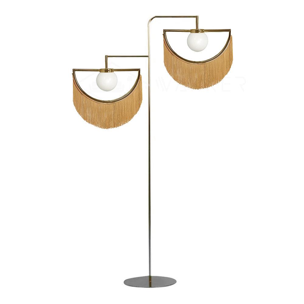 Gold Globe Floor Lamp — Floor Lamp | Maison Monashee — view 22