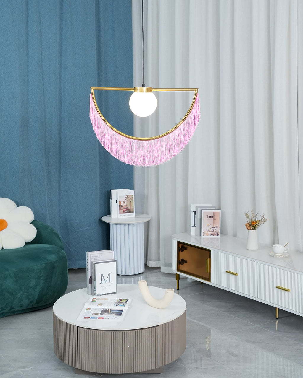 Globe Pendant Light Dining Room — Pendant Light | Maison Monashee — view 12