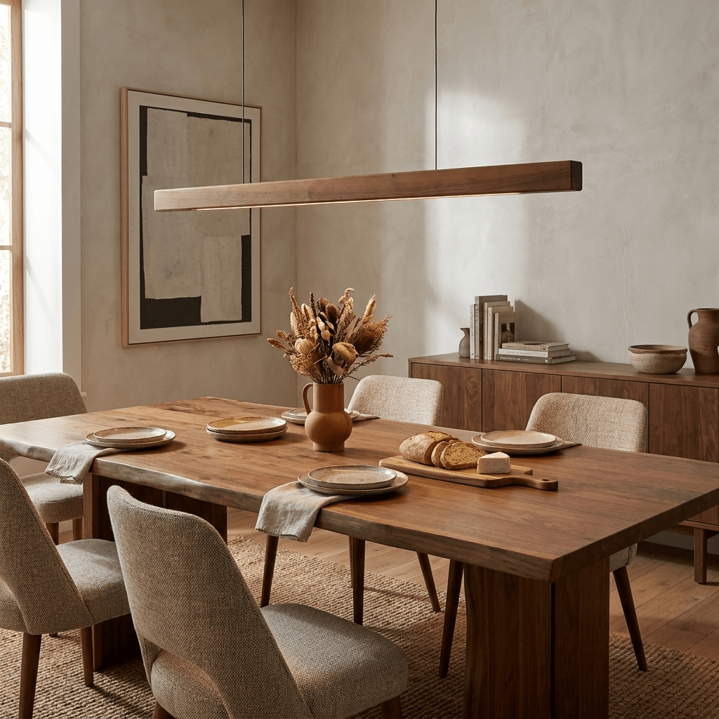 Linear LED Pendant Light Fixture — Pendant Light | Maison Monashee — view 4