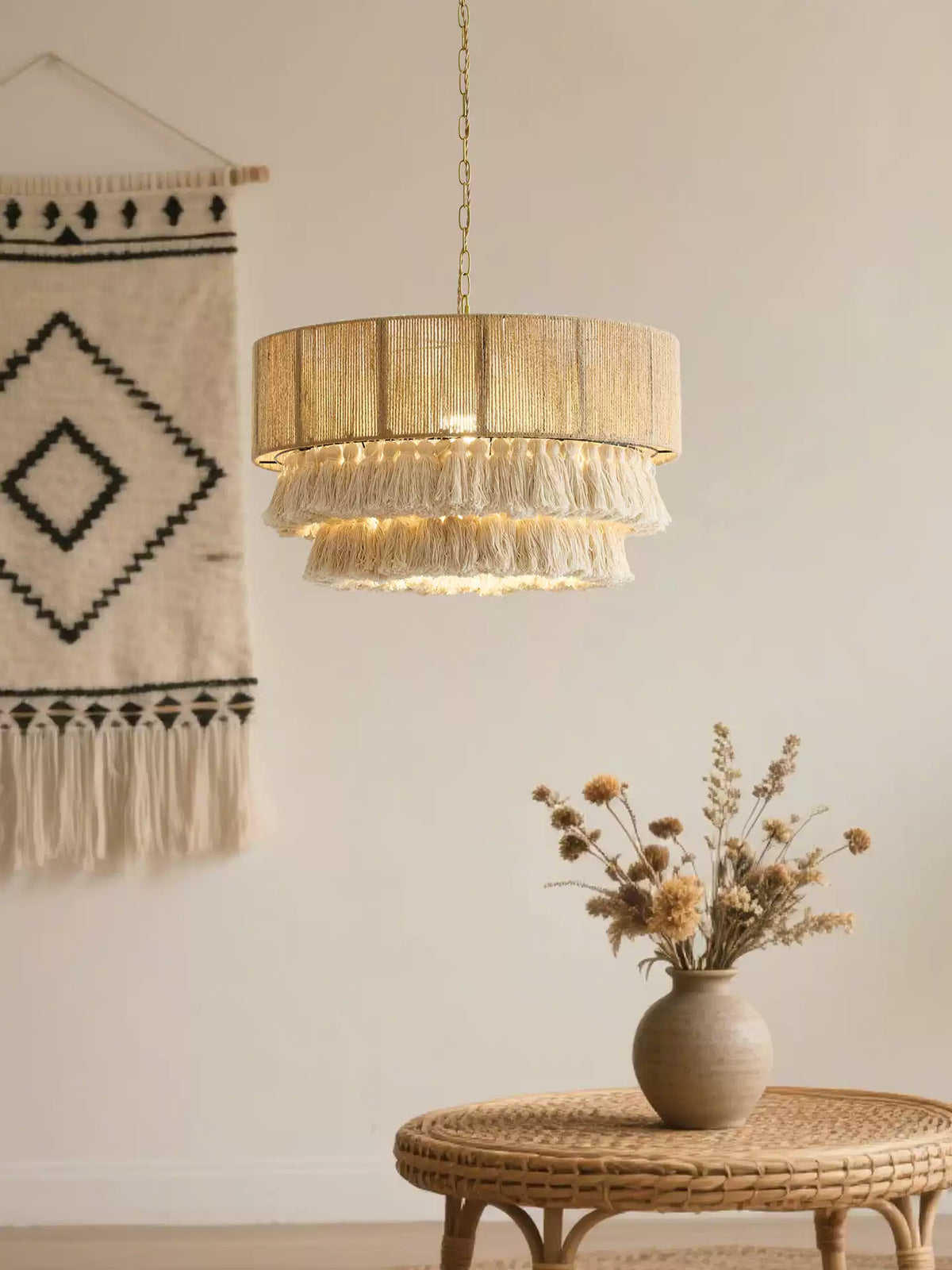Jute Rope Pendant Light — Pendant Light | Maison Monashee — view 7