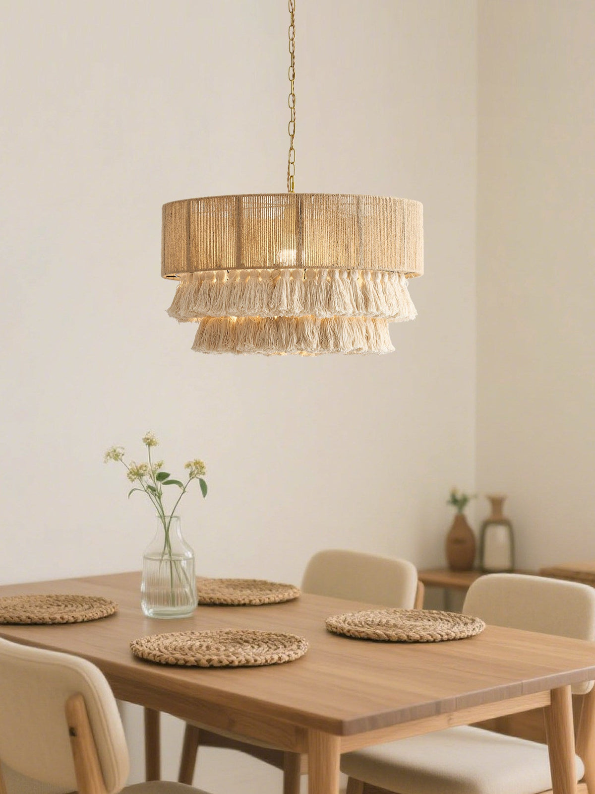 Jute Rope Pendant Light — Pendant Light | Maison Monashee — view 8