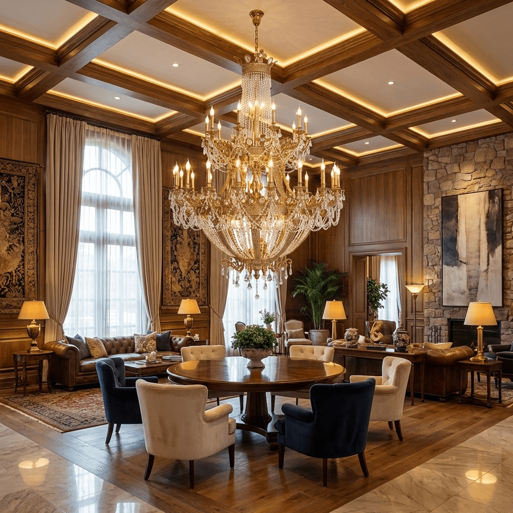 Brass Foyer Chandelier — Chandelier | Maison Monashee — view 6