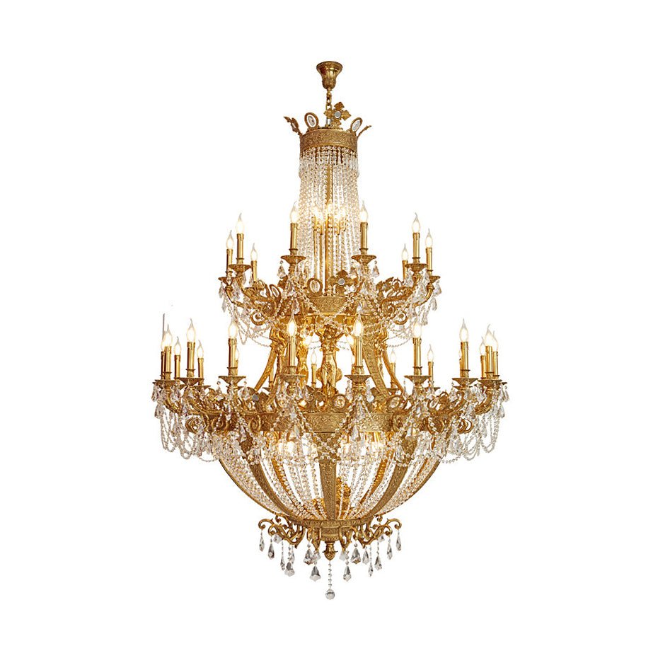 Brass Foyer Chandelier — Chandelier | Maison Monashee — view 13