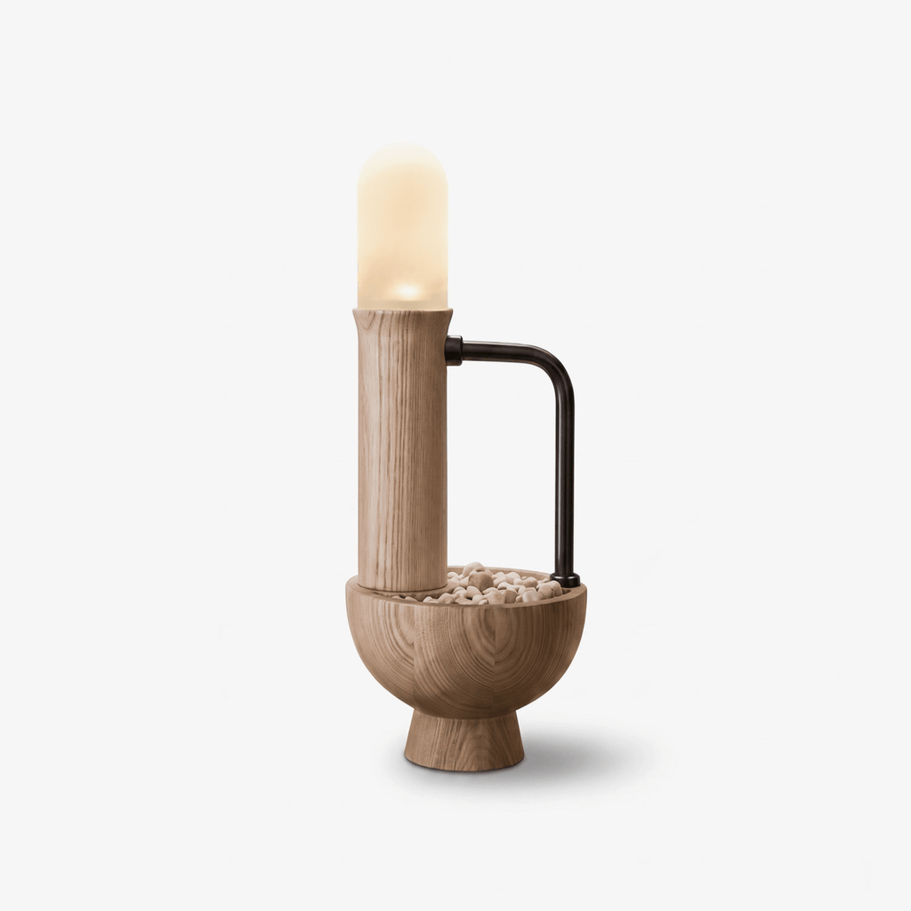 Wood Column Table Lamp — Table Lamp | Maison Monashee