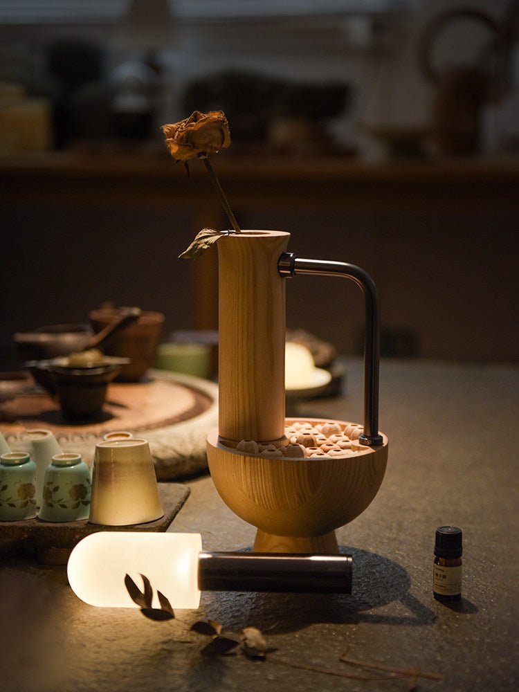 Wood Column Table Lamp — Table Lamp | Maison Monashee — view 24
