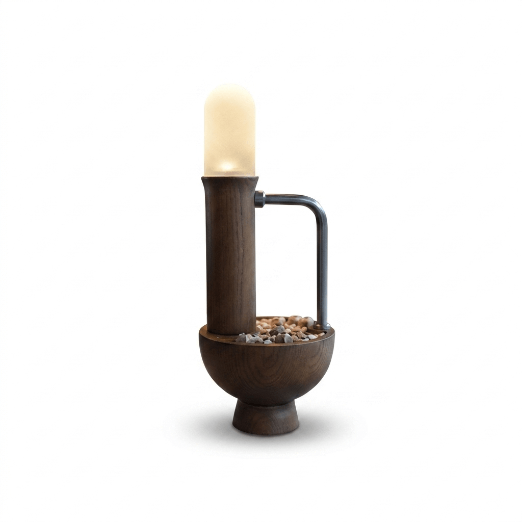 Wood Column Table Lamp — Table Lamp | Maison Monashee — view 25