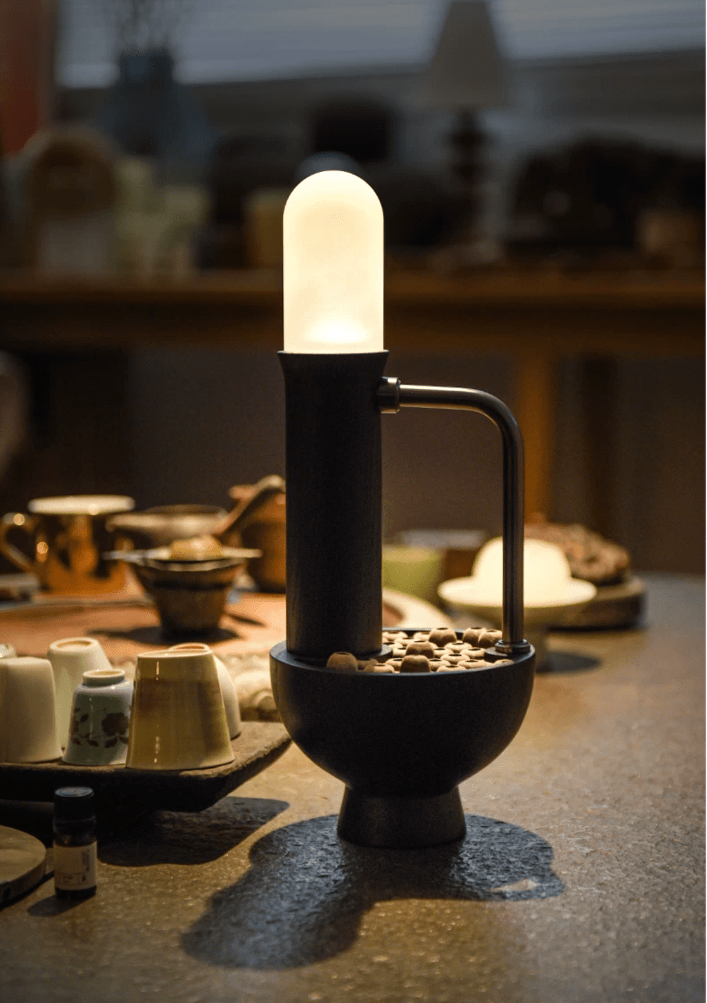 Wood Column Table Lamp — Table Lamp | Maison Monashee — view 21