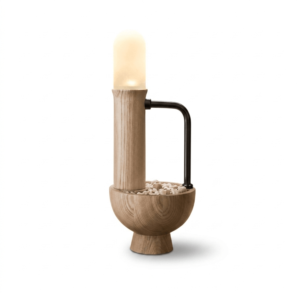 Wood Column Table Lamp — Table Lamp | Maison Monashee — view 22