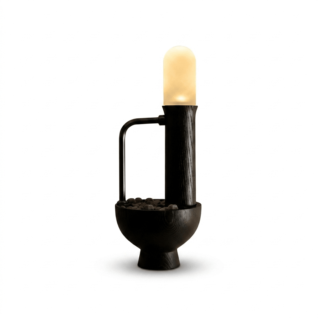 Wood Column Table Lamp — Table Lamp | Maison Monashee — view 23