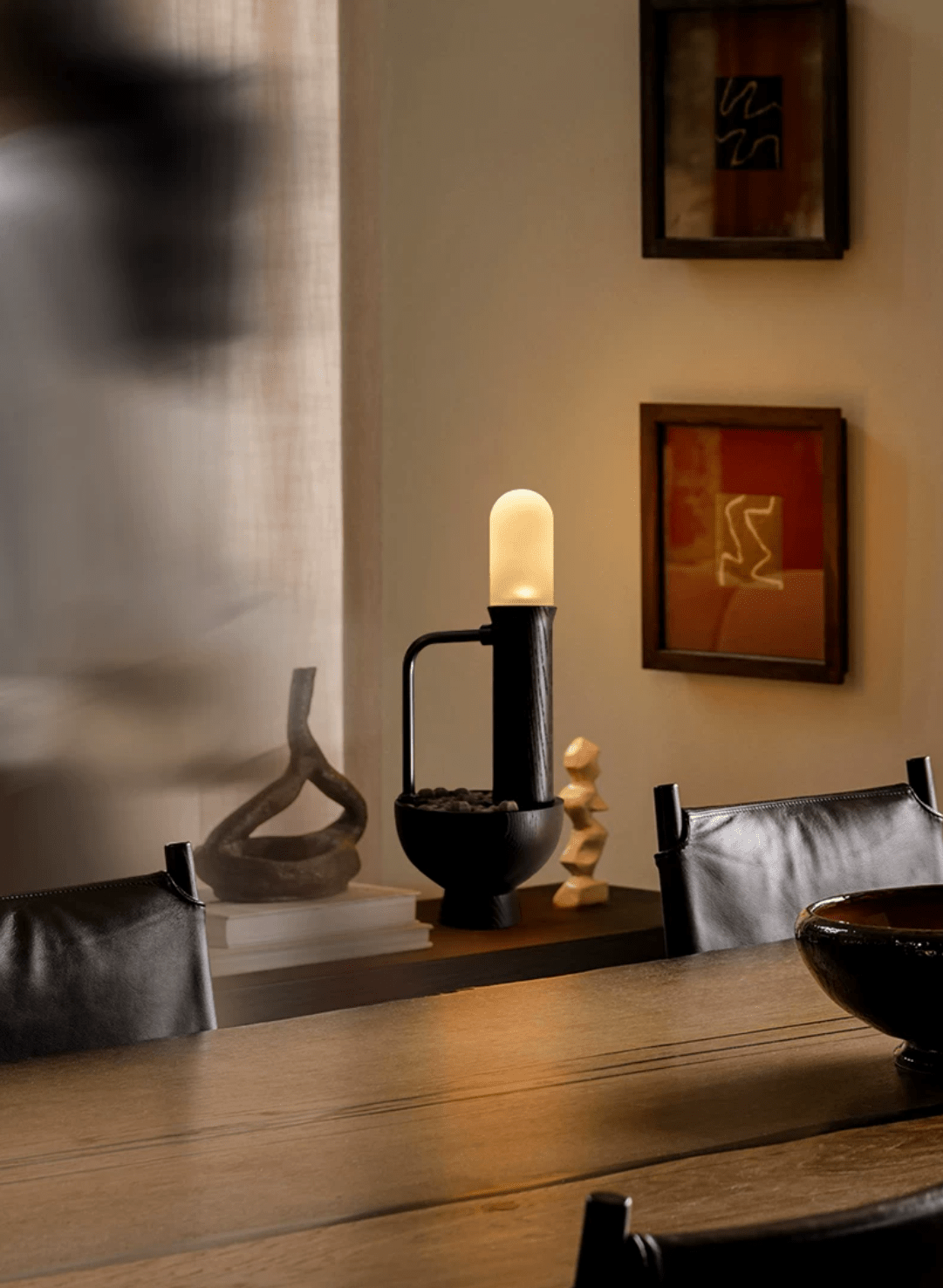 Wood Column Table Lamp — Table Lamp | Maison Monashee — view 27
